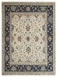 Artisan Gwyneth  Ivory Black Traditional Knotted Rug For Cheap