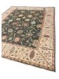 Artisan Cameron  Teal Green Ivory Traditional Knotted Rug For Sale