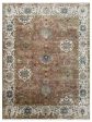 Artisan Cameron  Rust Ivory Traditional Knotted Rug Online Sale