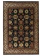 Artisan Helena  Black Beige Traditional Knotted Rug Online now