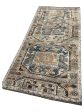 Artisan Angelina  Lt.Blue Brown Vintage Knotted Rug Fashion