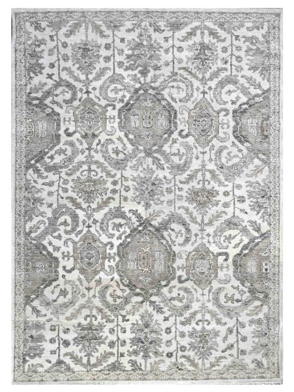 Artisan Felicity  Beige Beige Transitional Knotted Rug Online