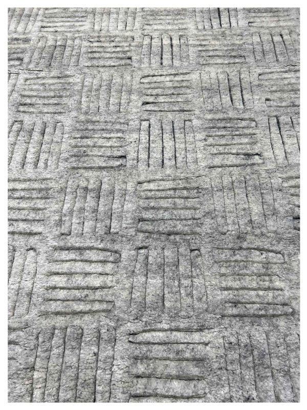 Artisan Harmony Grey  Contemporary Knotted Rug Cheap