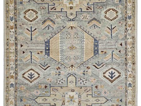 Artisan Felicity  Grey Peach Traditional Knotted Rug Fashion