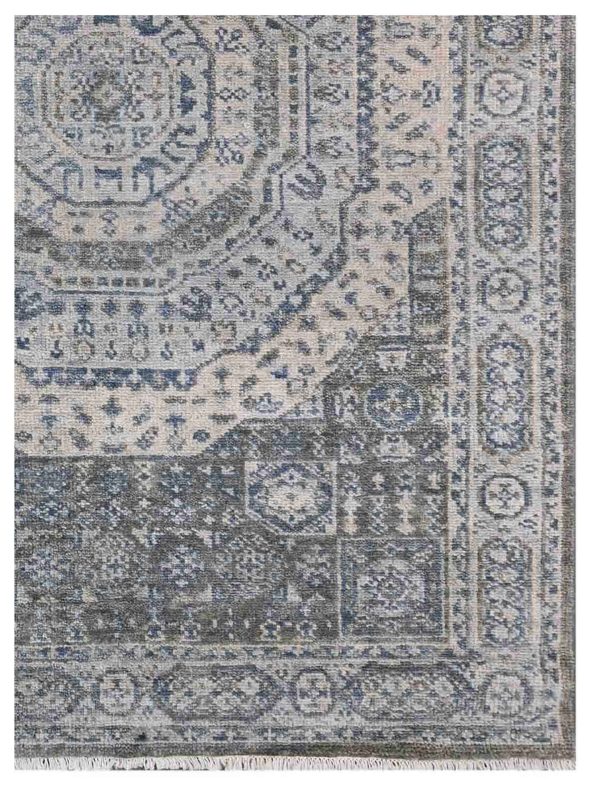 Artisan Felicity  Lt.Blue Ivory Transitional Knotted Rug Fashion