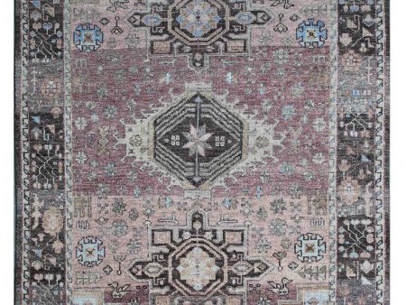 Artisan Felicity  Mineral Red Traditional Knotted Rug For Sale