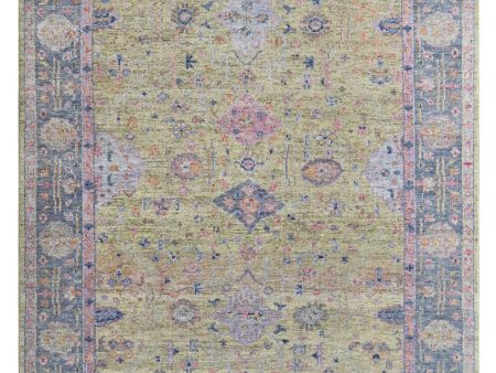 Artisan Felicity  Gold Silver Transitional Knotted Rug Hot on Sale