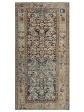 Artisan Angelina  Brown Blue Vintage Knotted Rug Hot on Sale