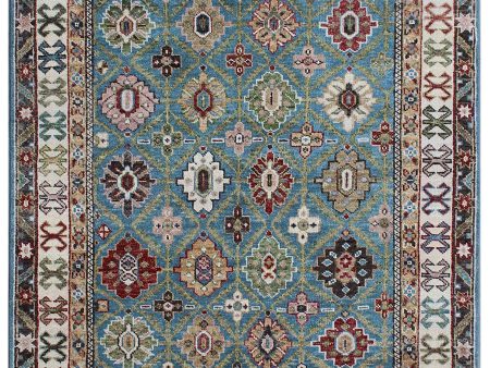 Artisan Felicity  Blue Multi Traditional Knotted Rug Online