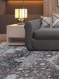 Artisan Felicity  Grey Blue Traditional Knotted Rug Discount