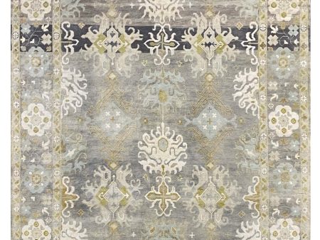 Artisan Freida  Grey Grey Traditional Knotted Rug on Sale