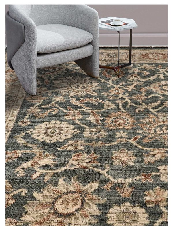 Artisan Felicity  Lt.Blue Beige Traditional Knotted Rug Fashion