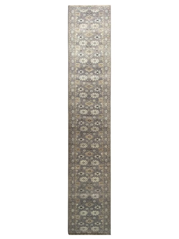 Artisan Cameron  Grey  Traditional Knotted Rug Online Hot Sale