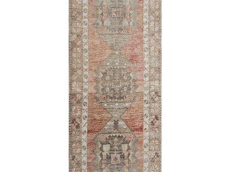 Artisan Angelina  Rust  Vintage Knotted Rug For Discount