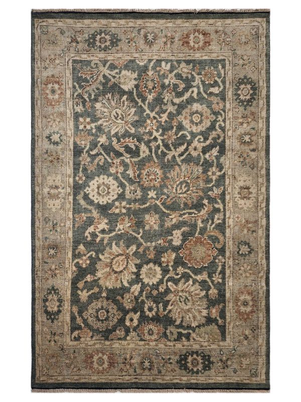 Artisan Felicity  Lt.Blue Beige Traditional Knotted Rug Fashion