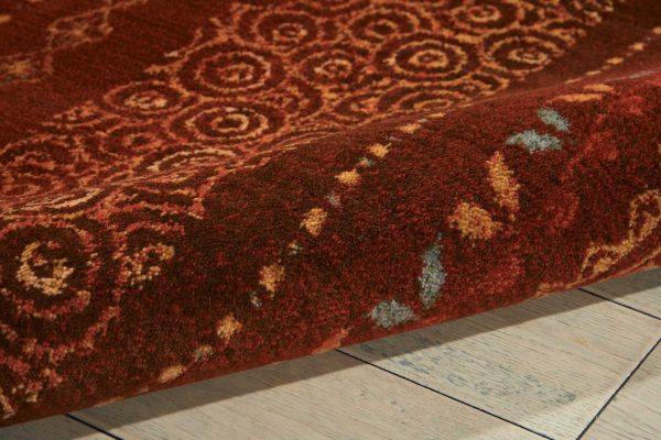 Nourison Home Radiant Impression LK02 Crimson Traditional Loomed Rug on Sale