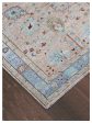 Artisan Felicity  Coral Blue Transitional Knotted Rug For Cheap