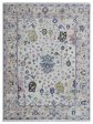 Artisan Felicity  Ivory Peach Transitional Knotted Rug For Sale