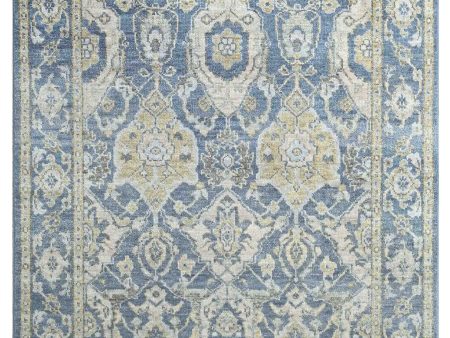 Artisan Felicity  Lt.Blue Lt.Blue Traditional Knotted Rug Online Sale