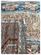 Artisan Angelina  Lt.Blue Brown Vintage Knotted Rug Fashion