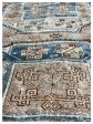 Artisan Angelina  Lt.Blue Brown Vintage Knotted Rug Fashion