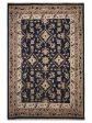 Artisan Felicity  Navy Ivory Traditional Knotted Rug Online now