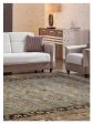 Artisan Felicity  Lt.Blue Brown Traditional Knotted Rug For Cheap