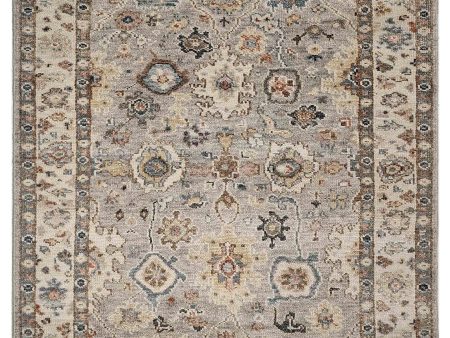 Artisan Felicity  Lt.Grey Beige Traditional Knotted Rug Online now