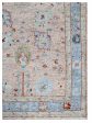 Artisan Felicity  Coral Blue Transitional Knotted Rug For Cheap