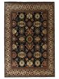 Artisan Helena  Black Beige Traditional Knotted Rug Online now