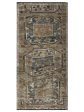 Artisan Angelina  Lt.Blue Brown Vintage Knotted Rug Fashion