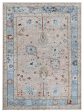 Artisan Felicity  Coral Blue Transitional Knotted Rug For Cheap