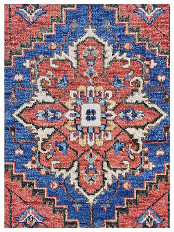 Artisan Felicity  Rust Ocaur Yellow Traditional Knotted Rug Fashion