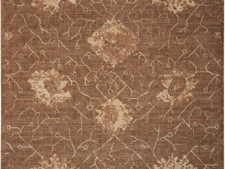 Nourison Home Silken Allure SLK08 Chocolate Traditional Loomed Rug For Sale