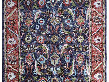 Artisan Felicity  Charcoal Red Traditional Knotted Rug Sale