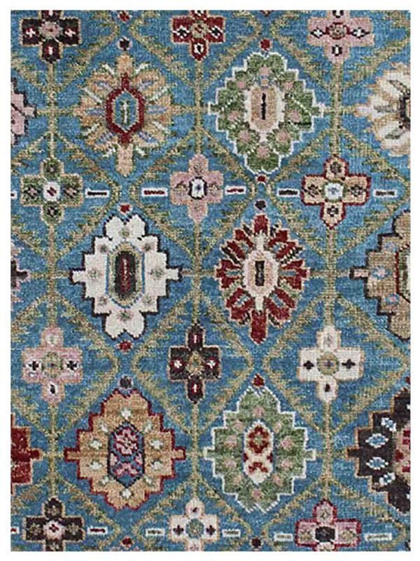 Artisan Felicity  Blue Multi Traditional Knotted Rug Online