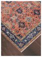 Artisan Felicity  Rust Navy Transitional Knotted Rug For Cheap