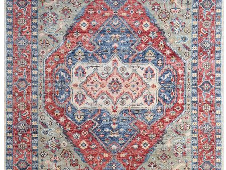 Artisan Felicity  Red Red Traditional Knotted Rug on Sale