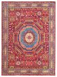 Artisan Felicity  Red Turquoise Traditional Knotted Rug For Cheap