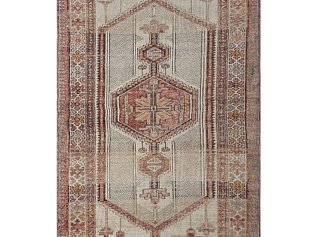 Artisan Angelina  Grey Rust Vintage Knotted Rug Online Sale