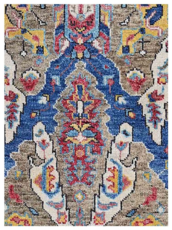 Artisan Felicity  Umber Beige Traditional Knotted Rug For Sale