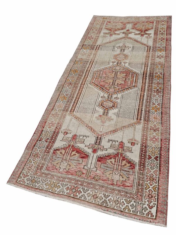 Artisan Angelina  Grey Rust Vintage Knotted Rug Online Sale