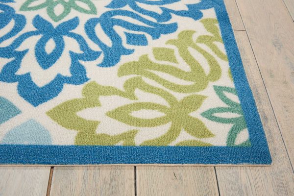 Waverly Sun N Shade SND23 Marine Transitional Power-Loomed Rug Online now