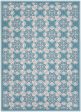 Waverly Sun N Shade SND90 Blue Contemporary Power-Loomed Rug Sale