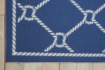 Waverly Sun N Shade SND41 Navy Contemporary Power-Loomed Rug Sale