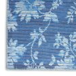 Waverly Washables Collection WAW02 Blue Contemporary Power-Loomed Rug Fashion