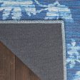 Waverly Washables Collection WAW02 Blue Contemporary Power-Loomed Rug Fashion