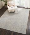 Waverly Vintage Lux WJC01 Mist Contemporary Power-Loomed Rug For Discount