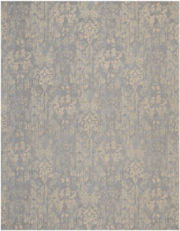 Waverly Vintage Lux WJC01 Mist Contemporary Power-Loomed Rug For Discount