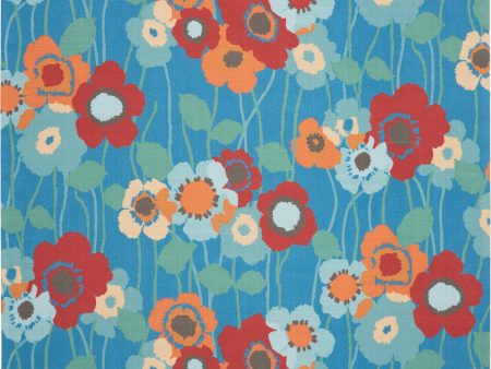 Waverly Sun N Shade SND27 Bluebell Contemporary Power-Loomed Rug Online now